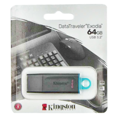Kingston 金士頓 DataTraveler Exodia 64GB USB 3.2 隨身碟 鑰匙環, 1個