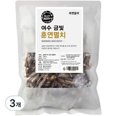 마켓밀러 여수 금빛 훈연멸치, 500g, 3개