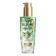 L'OREAL PARiS 巴黎萊雅 金緻護髮精油草本植萃精華 100ml，草本精華滋養，秀髮柔順亮澤, 1瓶