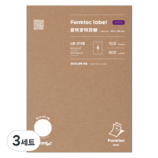 Formtec 雷射光澤標籤 LB-3118, 四格, 300個