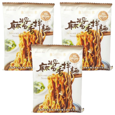 和秋 麻醬香拌麵, 口感彈牙, 搭配香濃麻醬, 濃稠不油膩, Q彈麵條, 素食, 3包