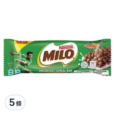 美祿MILO 早餐穀物棒，含蛋白質, 23.5g, 5條