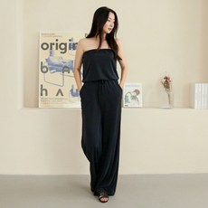 오프숄더점프슈트