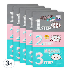 홀리카홀리카 피그 클리어 블랙헤드 3 step 키트 코 팩, 5개입, 3개