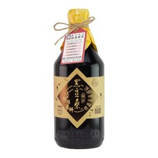 黑豆桑 天然極品頂級黑金醬油, 添加海鹽, 高粱代替小麥, 黑豆釀造, 550ml, 1瓶