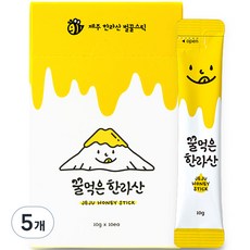 꿀먹은한라산 사양벌꿀 스틱 10p, 100g, 5개