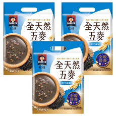 QUAKER 桂格 全天然五麥 黑芝麻糊, 30g, 10入, 3袋