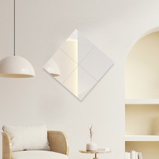 DECO FURNITURE 黏貼式自由拼接鏡子 40cm, 單色