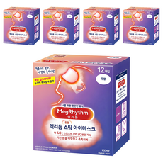 Kao 花王 MegRhythm 美舒律 蒸氣眼罩 純淨無香, 12片, 5盒