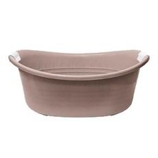 GINII 基尼 多功能加厚沐浴盆 L63.5xW46.5xH25.5cm 30L 澡盆, 香頌粉色, 1個