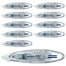 Tombow 蜻蜓牌 Tombow Mono Air 5筆型修正帶 5mm*6m, CT-PAX5(透明), 10個