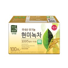 녹차원 국내산 유기농 현미녹차, 1.2g, 100개입, 1개