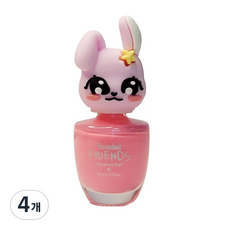 투미니 어린이 프렌즈 수성 네일 8ml, 피치핑크(토끼), 4개