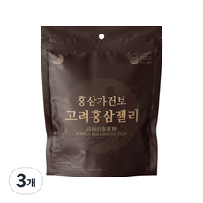 KUN BO 紅蔘家健普 高麗紅參軟糖, 3個, 300g