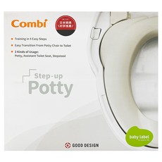 Combi 康貝 優質坐式分段訓練便器, 業界最多種變化, 日本工藝無利角夾縫, 厚實堅固, 模仿中自然學習, 降低陌生排斥感, 灰卵石, 1個