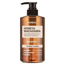 쿤달 허니 앤 마카다미아 네이처 샴푸 일랑일랑, 500ml, 1개