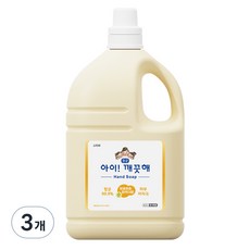 아이깨끗해 대용량 핸드솝 4.5L, 파우더향, 3개