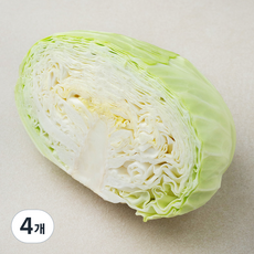 친환경 양배추 1/2통, 500g, 1개, 4개, 500g