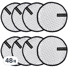 모던감 3D 망사 무흠집 위생 수세미 화이트, 1개입, 48개