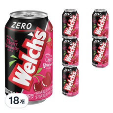 웰치스 웰치 제로 체리스트로베리맛, 18개, 355ml