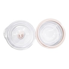 FaSoLa 食品用鉑金矽膠可微波帶氣孔蓋摺疊碗 雙色折疊碗, 粉色, 1個