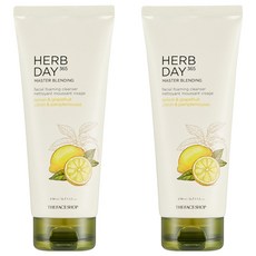 더페이스샵 허브데이 마스터 블렌딩 클렌징폼 레몬, 170ml, 2개