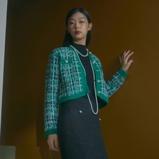 미쏘 여성용 트위드 가디건