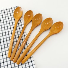 황옻칠 숟가락 세트, 숟가락 5p, 1세트 옻칠 원목 숟가락 5p