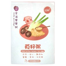 鈞媽御食堂 常溫寶寶粥 莧籽粥，10個月以上寶寶適用，150公克x3包, 150g, 1盒