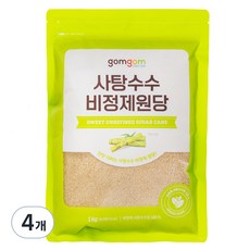 곰곰 사탕수수 비정제 원당, 1kg, 4개