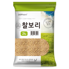 건강한밥상 2023년산 햇곡 국산 찰보리쌀, 2kg, 1개