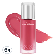 코드글로컬러 픽스온 워터밤 틴트, 02 선셋코랄, 4.5g, 6개