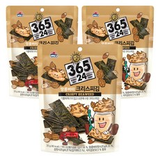 삼육오점이사 크리스피김 땅콩버터, 25g, 3개