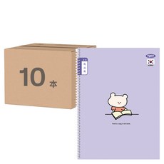 PENPIA 閱讀心得筆記本10本入，國小3~6年級適用，可愛卡通設計，螺旋裝訂，顏色隨機, 10本