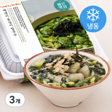 바른식 옹심이 매생이 칼국수 밀키트 (냉동), 614g, 3개