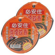 必安住 微煙蚊香 檀香味，煙少不嗆鼻，首創黑蚊蚊香, 675g, 2組