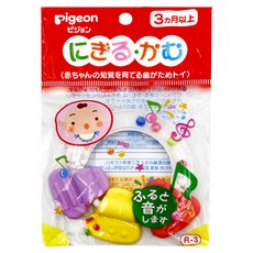 pigeon 貝親 牙齒咬環固齒器 3個月以上, 粉彩型, 1個