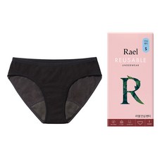 Rael 여성용 리유저블 안심 팬티, S, 1개입, 1개