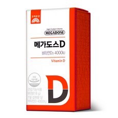 고려은단 메가도스D 비타민D3 4000IU 18g, 90정, 1개