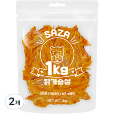 사자 강아지 대용량 실속형 간식 1kg, 2개,
