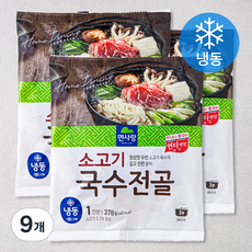 면사랑 소고기 국수전골 1인분 (냉동), 378g, 9개