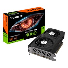 GIGABYTE 技嘉 RTX4060 WINDFORCE OC 8G 顯示卡，8GB GDDR6記憶體，WINDFORCE散熱系統, 1個