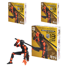 韓國 B&C 假人 13 DIY 球關節動作隨機人偶 + 3 件武器套裝, 3組