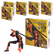 韓國 B&C 假人 13 DIY 球關節動作隨機人偶 + 3 件武器套裝, 6組