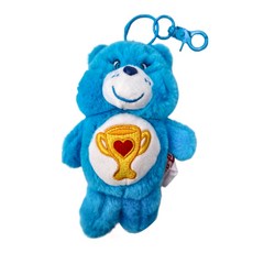 Care Bears立體絨毛吊飾, 藍色冠軍, 可愛絨毛玩偶, 包包吊飾, 鑰匙圈, 禮物推薦, 1個
