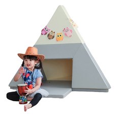 Mang Mang 小鹿蔓蔓 魔法變形遊戲地墊 240 x 140 x 4cm 灰白色 嬰幼兒遊戲室地墊