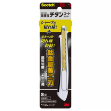 3M Scotch 鈦金屬美工刀，高硬度鈦塗層刀片，鋒利耐用，S型, 1個