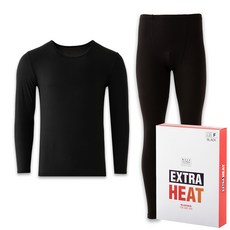 BASE ALPHA ESSENTIALS 男士超熱拉絨保暖內衣上衣和下裝套裝