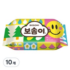 보솜이 펀앤플레이 라이트 물티슈 휴대용, 10매, 10개