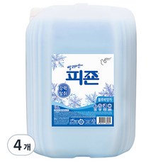 피죤 섬유유연제 블루비앙카 본품, 18L, 4개